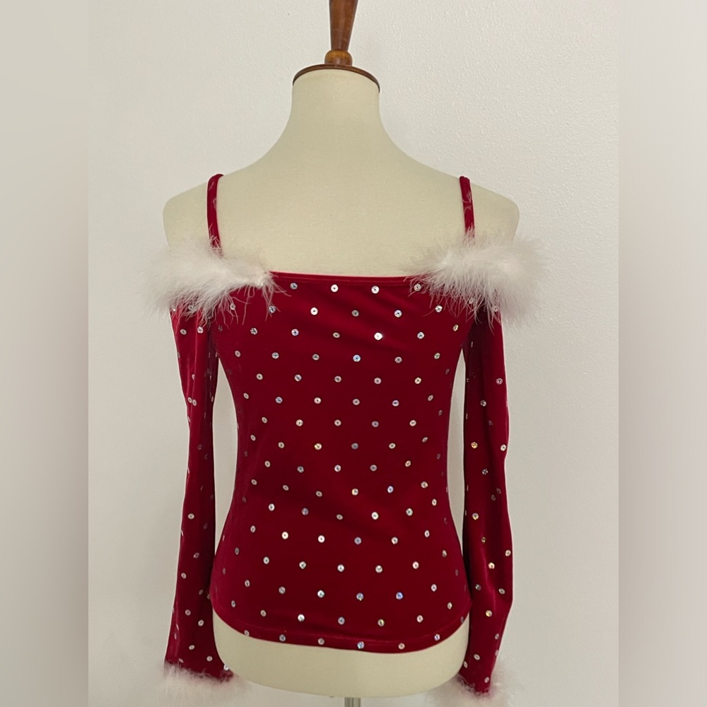 Santa Baby Dance Top Christmas Costume - Picture 4 of 8
